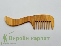 Деревянная расческа на широкие зубцы из черешни
