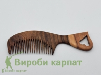 Расческа дубовая с ручкой