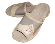 Женские кожаные тапочки