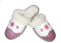 Женские тапочки с опушкой