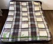 Одеяло шерстяное двустороннее 150х205