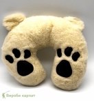 Подушка валик мишка