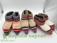 Вязаные тапочки