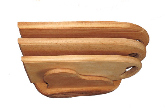 Три полностью деревянные разделочные доски