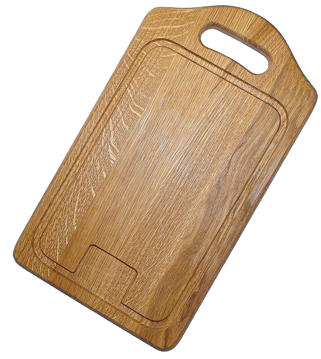 Кухонная деревянная доска с крепкой ручкой
