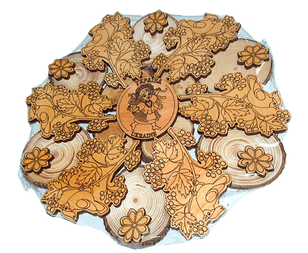 Подставка с обжигом по дереву